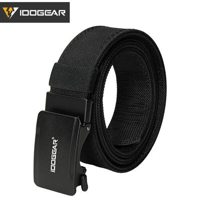 IDOGEAR Tactical 1.5” Belt 1000D Nylon with Slide Buckle for Men No Holes Adjustable Trim to Fit 3449