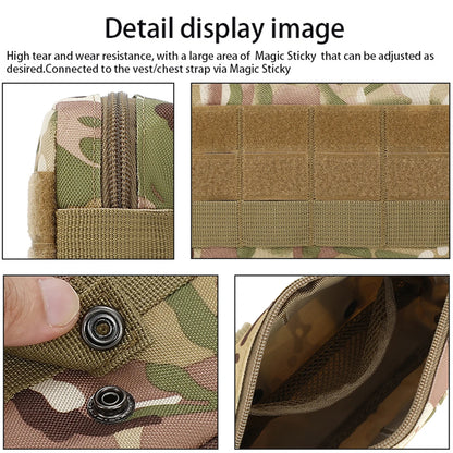 Multi functional hunting accessory bag MOLLE system vest sub bag outdoor EDC storage small bag camouflage tool kit