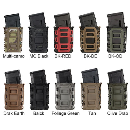 IDOGEAR 5.56mm 7.62mm Fast Mag Pouch Tactical Magazine Pouches Molle Belt Fast Attach Carrier Soft Shell  Mag Carrier