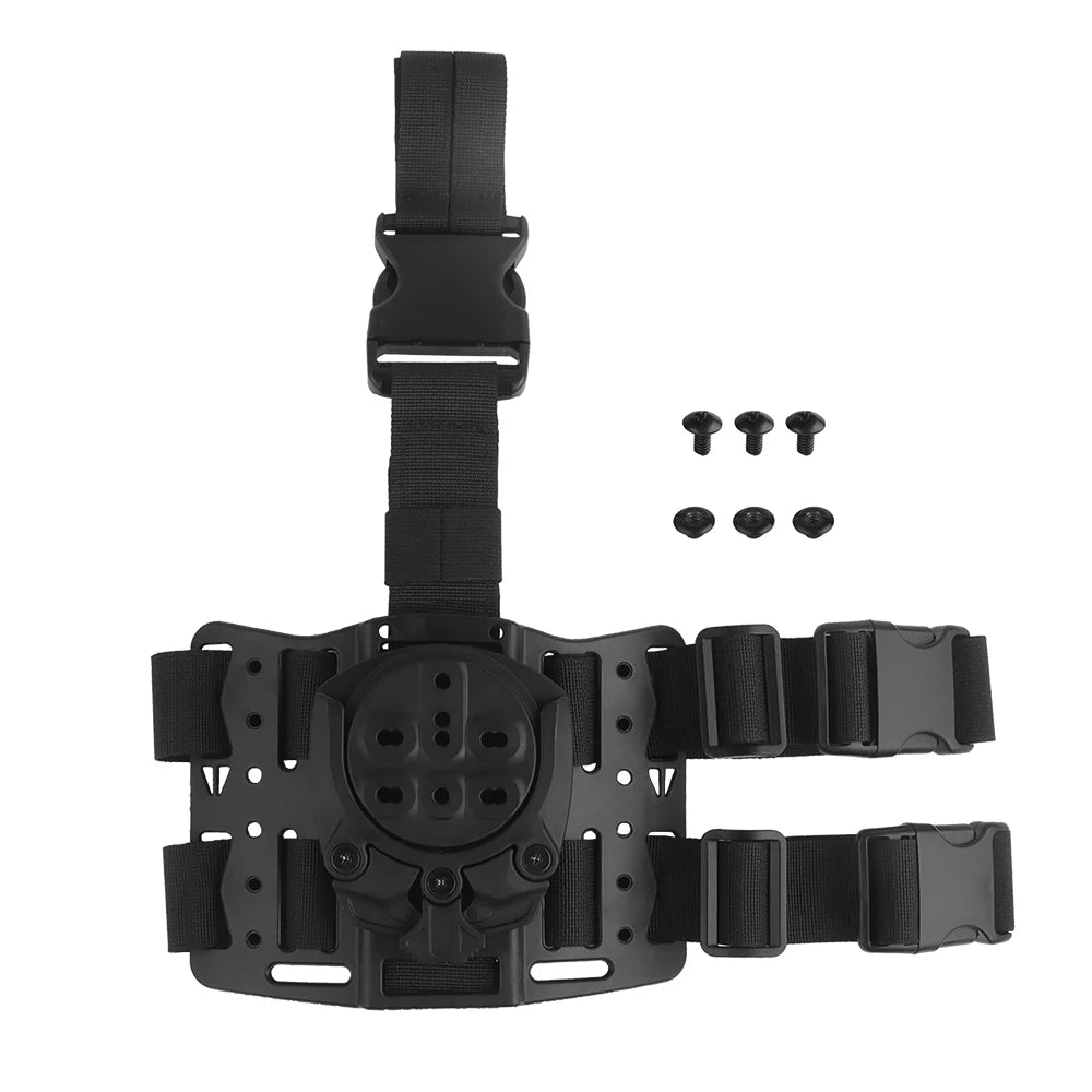 Tactical Drop Leg Platform 360 Degree Leg Strap Hunting Gun Holster Thigh Holster Modular Holster Adapter for G17/19 M9 PX4
