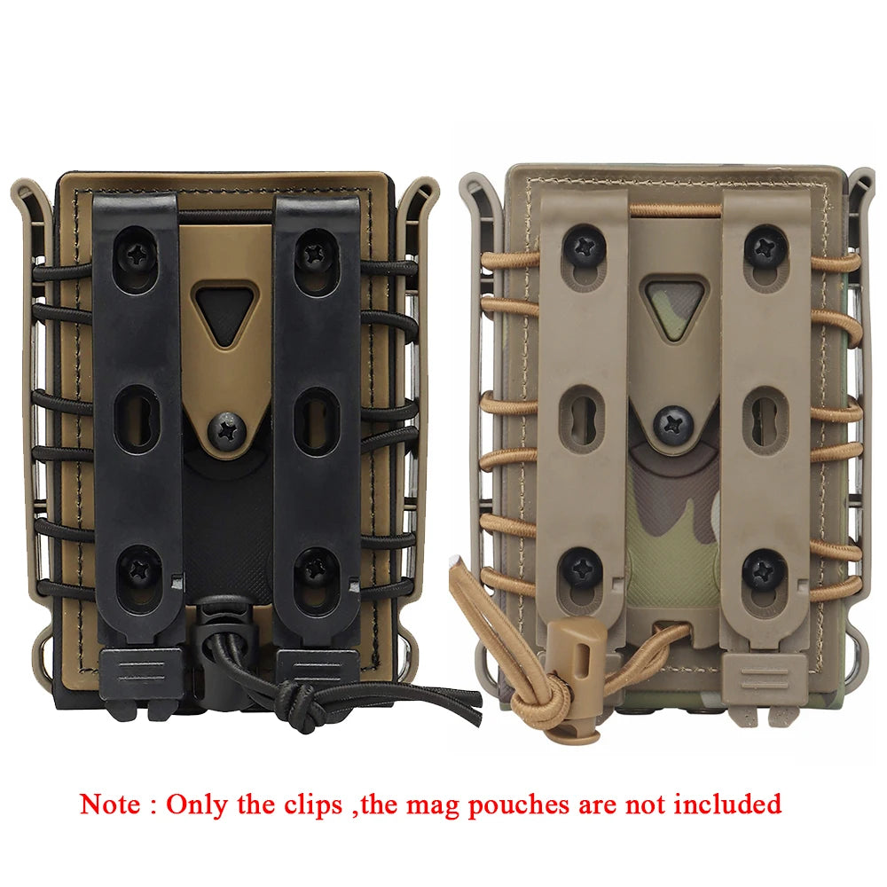Tactical Molle Clips Clamp Molle Attachment for 5.56/7.62 Soft Shell Magazine Pouch Universal Knife Sheath Back Clips,2PCS 4PCS