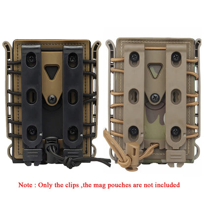 Tactical Molle Clips Clamp Molle Attachment for 5.56/7.62 Soft Shell Magazine Pouch Universal Knife Sheath Back Clips,2PCS 4PCS