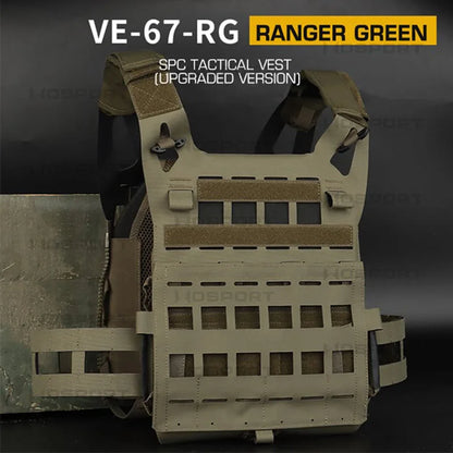 WOSPORT Tactical Vest SPC Tactical Vest High-end Version MOLLE System Convenient Quick-release Matte Fabric Hunting Vest