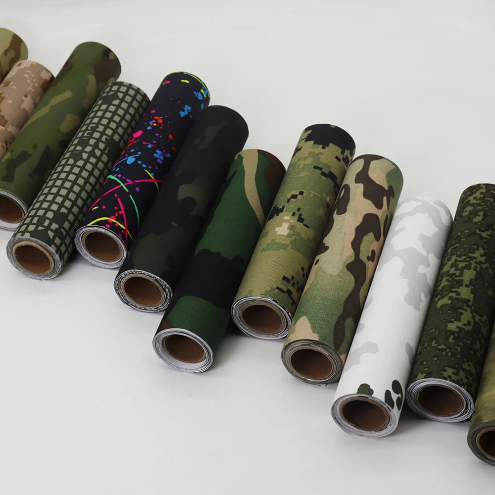 Tactical Self-Adhesive Tape Multifunctional Strong Camouflage Stickers For DIY Phone Case ，Flashlight，Optics，knives，Outdoor Tool