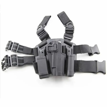 ##Tactical Gun Holster for Glock 17 19 USP 1911 M92 P226 Outdoor Hidden Leather Holster Real CS Gun Leg Holster Men CS Sport Gun