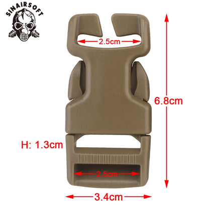 2pcs SRB Side Release Buckle Quick Release Tactical Buckle for MOLLE PALS Webbing Chest Rig Hunting Vest Accessories SINAIRSOFT