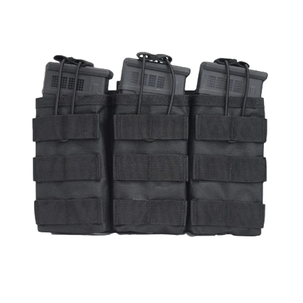 Triple Magazine Pouchs Molle Pouch 7.62 AK 74 47 AR15 M4 5.56 Rifle Ammo Mag Bag Airsoft Gun Accessories Torch Holster