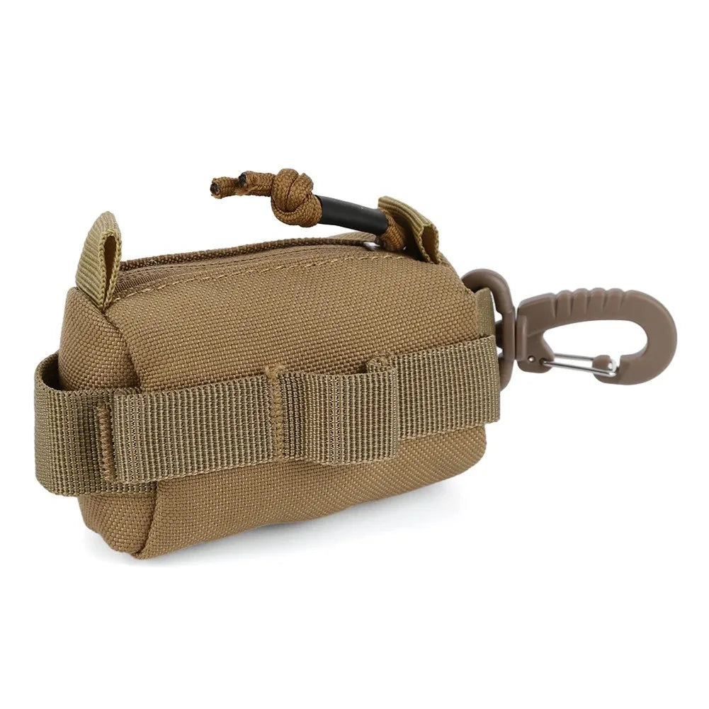 Tactical EDC Pouch Outdoor Small Portable Key Card Holder Coin Purses Wallet MOLLE Hiking Hunting Backpack accessories