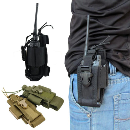 Adjustable Tactical Radio Holder Bag Molle Two Way Radio Holster Pouch Holder Oxford Duty Storage Case Walkie