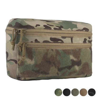 Universal MOLLE GP Pouch Large Size Multi-Use Storage with Zipper & Hook Loop Fastener for Field Vest EDC Outdoor Accessories