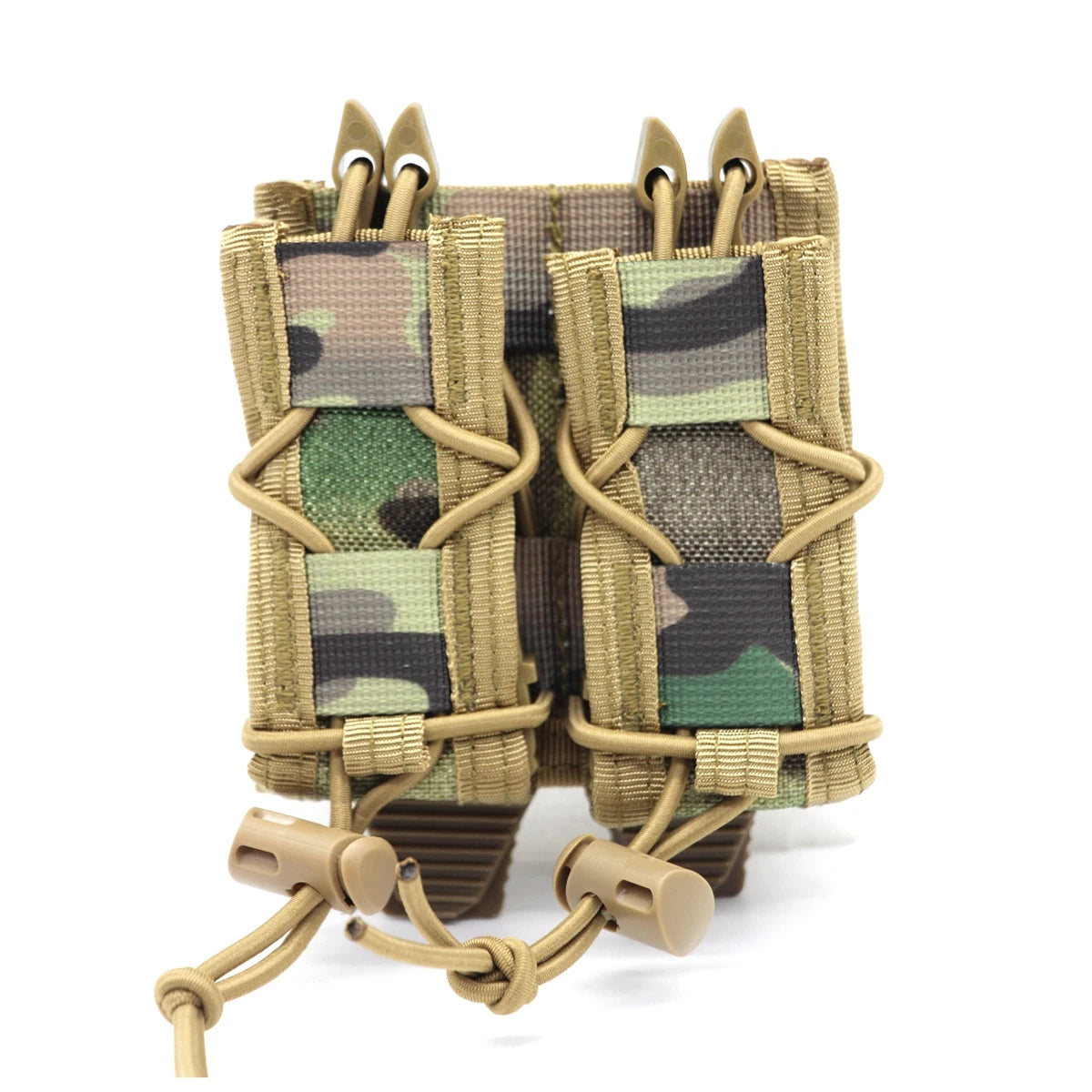 9mm Magazine Pouch Tactical Molle Triple Magazine Pouch Double-Layer Mag Pouches Universal Cartridge Holder for Hunting CS Vest