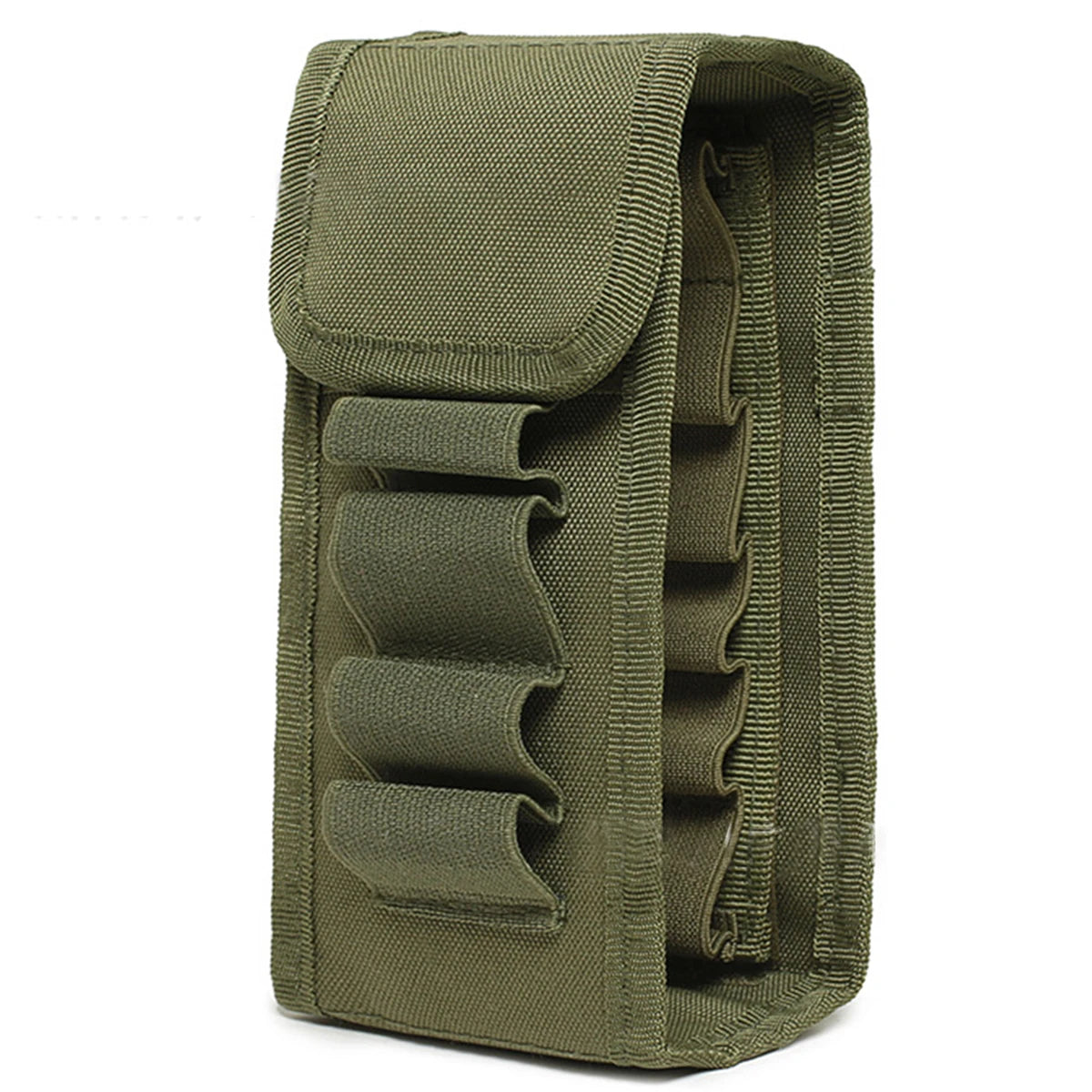 16 Rounds 12GA Shotgun Shell Holder Tactical Molle Waist Bandolier Shotshell Ammo Pouch for 12/16/20 Gauge