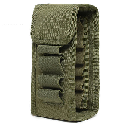 16 Rounds 12GA Shotgun Shell Holder Tactical Molle Waist Bandolier Shotshell Ammo Pouch for 12/16/20 Gauge