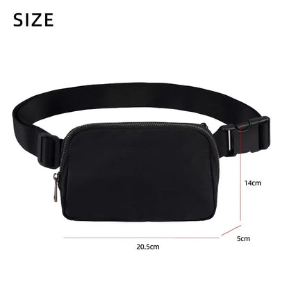 New Sports Waist Packs Nylon Waterproof Chest Bag Outdoor Sports Running Phone Pouch Versatile Crossbody Bag for Men and Women