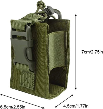 Tactical Molle Walkie Talkie Pouch Interphone Storage Bag Outdoor Molle Radio Pouch Walkie-Talkie Case Holder Accessary Bag