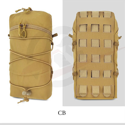 Tactical GP Pouch Vertical 12X5 Sundries Bag Molle Back Panel Accessory Bag
