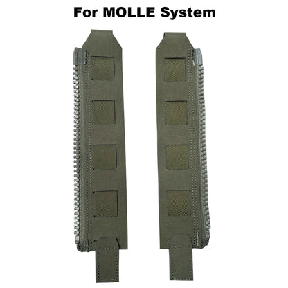 Tactical Ferro Style Back Panel Zipper Extension MOLLE Adapter 10# for Hunting Airsoft Vest Plate Carrier FCPC Backpack Panels