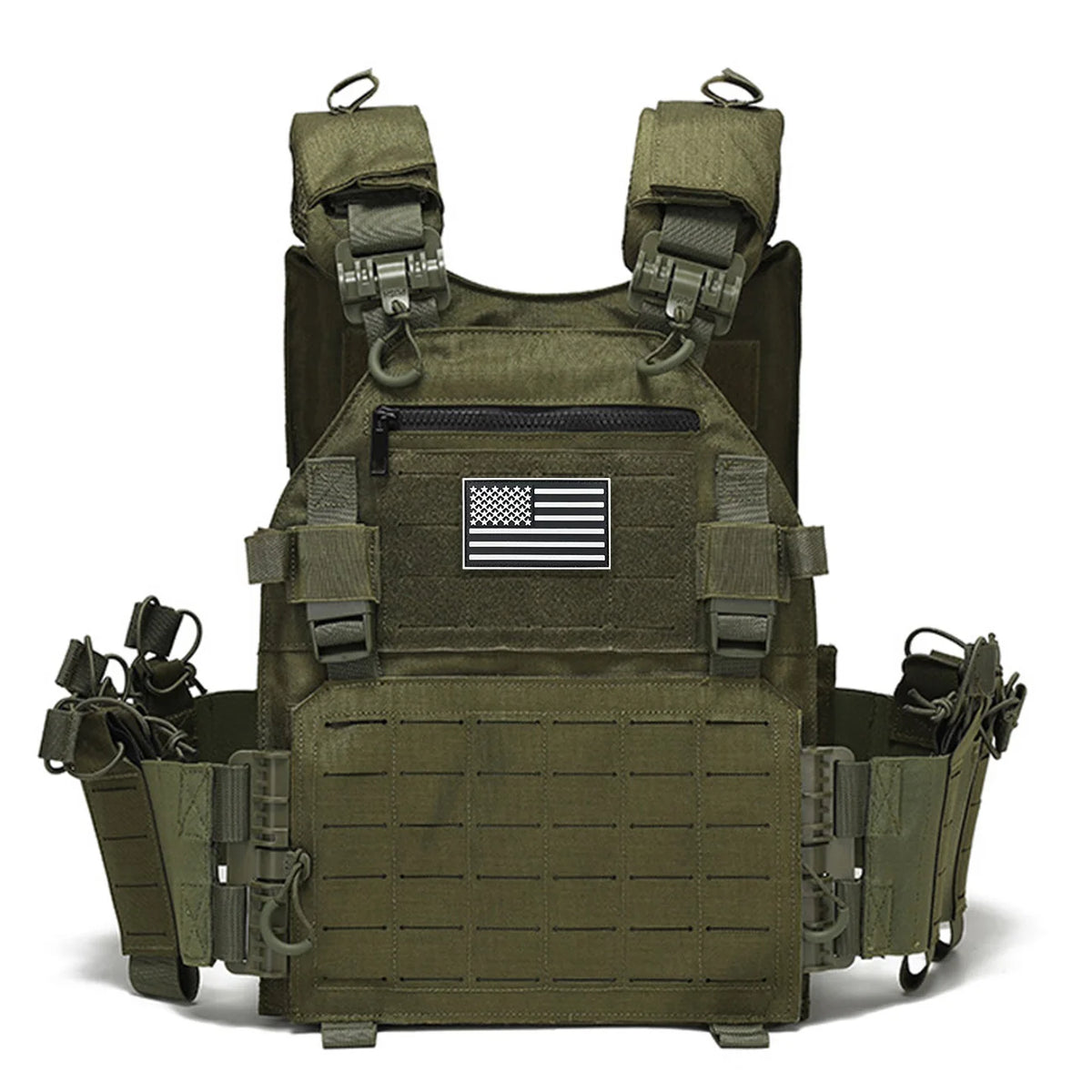 TT uick release hunting vest with chest zipper anti-theft bag MOLLE modular expansion breathable elastic vest
