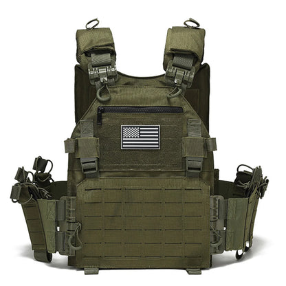 TT uick release hunting vest with chest zipper anti-theft bag MOLLE modular expansion breathable elastic vest