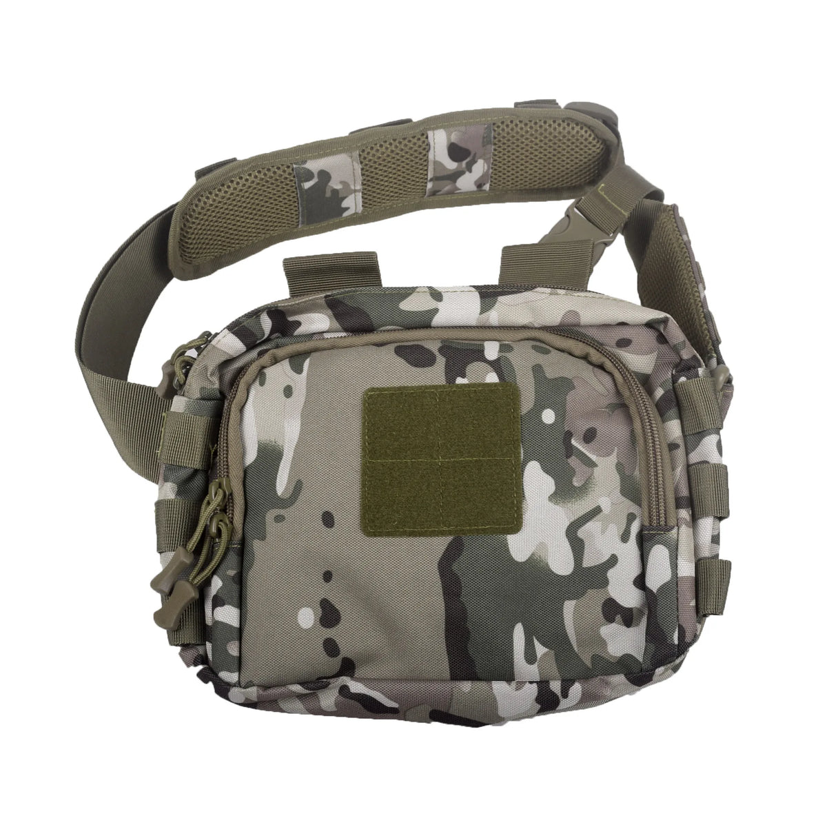Tactical 2 Bangers Range Bag, Crossbody Pouch with AR/M4 and Pistols Magazine Holders for Outdoor Hunting, Shooting & Sports