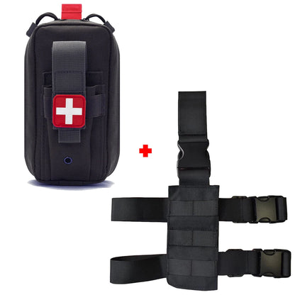 Tactical Medical Pouch MOLLE First Aid Bag IFAK Pouch Tourniquet Holder Thigh Bag with Tactical Thigh Rig Panel