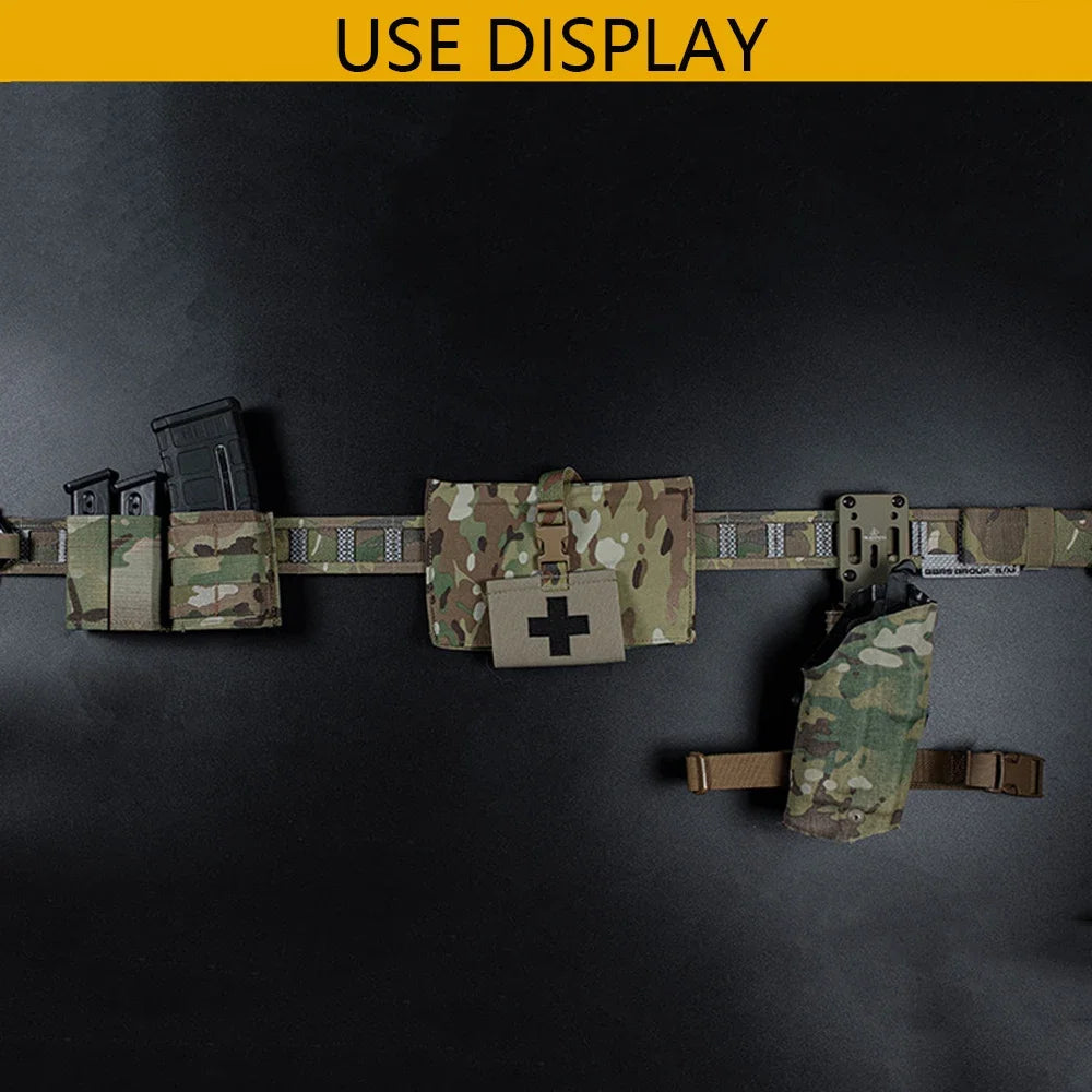 9mm/5.56 Magazine Pouch Tactical Pistol Mag Pouches Militar Double Mag Bag Hunting Airsoft Holder With FAST Nylon Support Clip