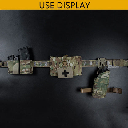 9mm/5.56 Magazine Pouch Tactical Pistol Mag Pouches Militar Double Mag Bag Hunting Airsoft Holder With FAST Nylon Support Clip