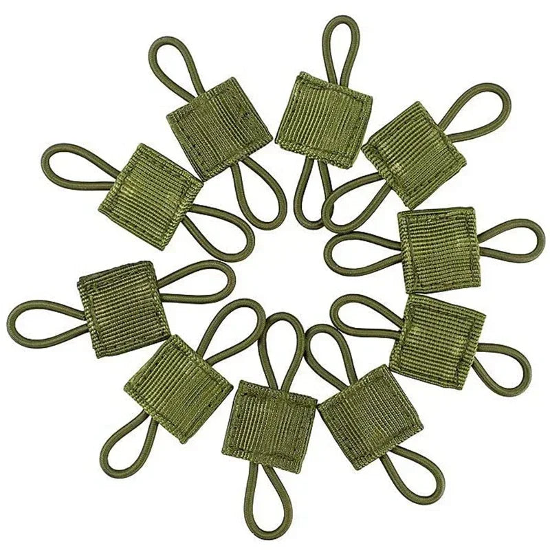 5/10pcs MOLLE Elastic Nylon Webbing Ribbon Buckle Outdoor Hiking Hunting Backpack Vest PTT Antenna Stick Pipe Binding Retainer