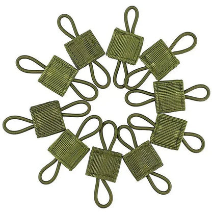 5/10pcs MOLLE Elastic Nylon Webbing Ribbon Buckle Outdoor Hiking Hunting Backpack Vest PTT Antenna Stick Pipe Binding Retainer