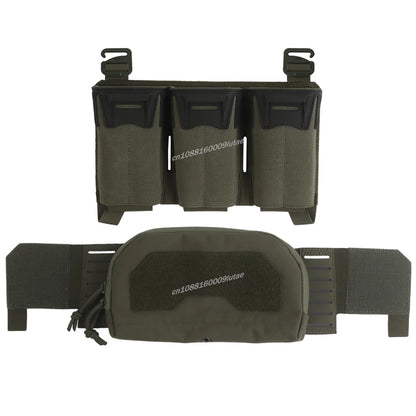 K Style Tactical Chest Rig Set with Triple Mag Pouch 2Nd Layer Admin Pouch Modular Field Strap KZ MOLLE Expansion Hunting Gear