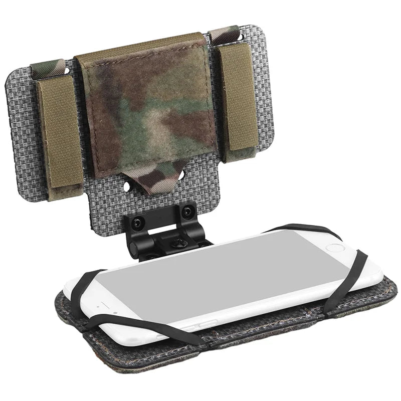 MOLLE Lightweight Foldable Phone Pouch Adjustable Holder for iPhone 15 Pro Max 15 Series Fast Access 8.89x17.15cm Outdoor Gear