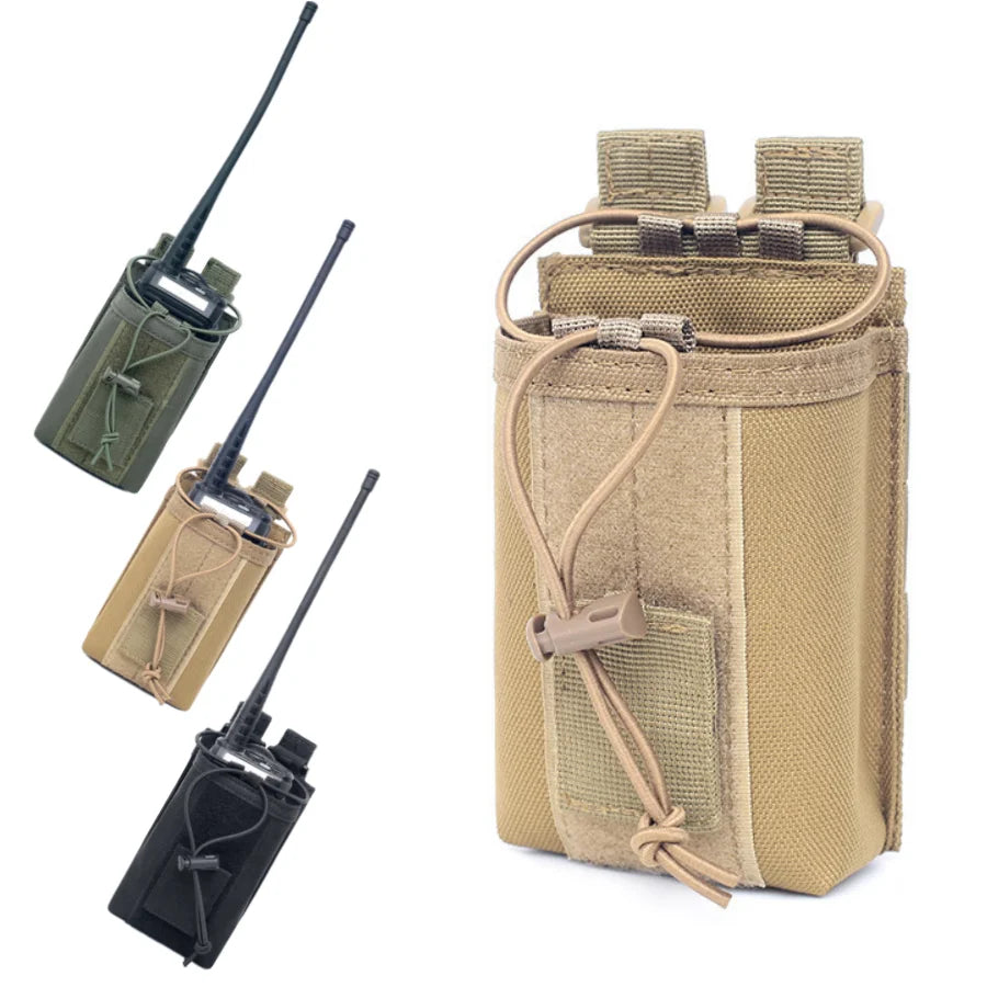 Nylon Molle Radio Pouch Walkie Talkie Holder Bag Sports Pendant Hunting Magazine Mag Pouch Outdoor Gear