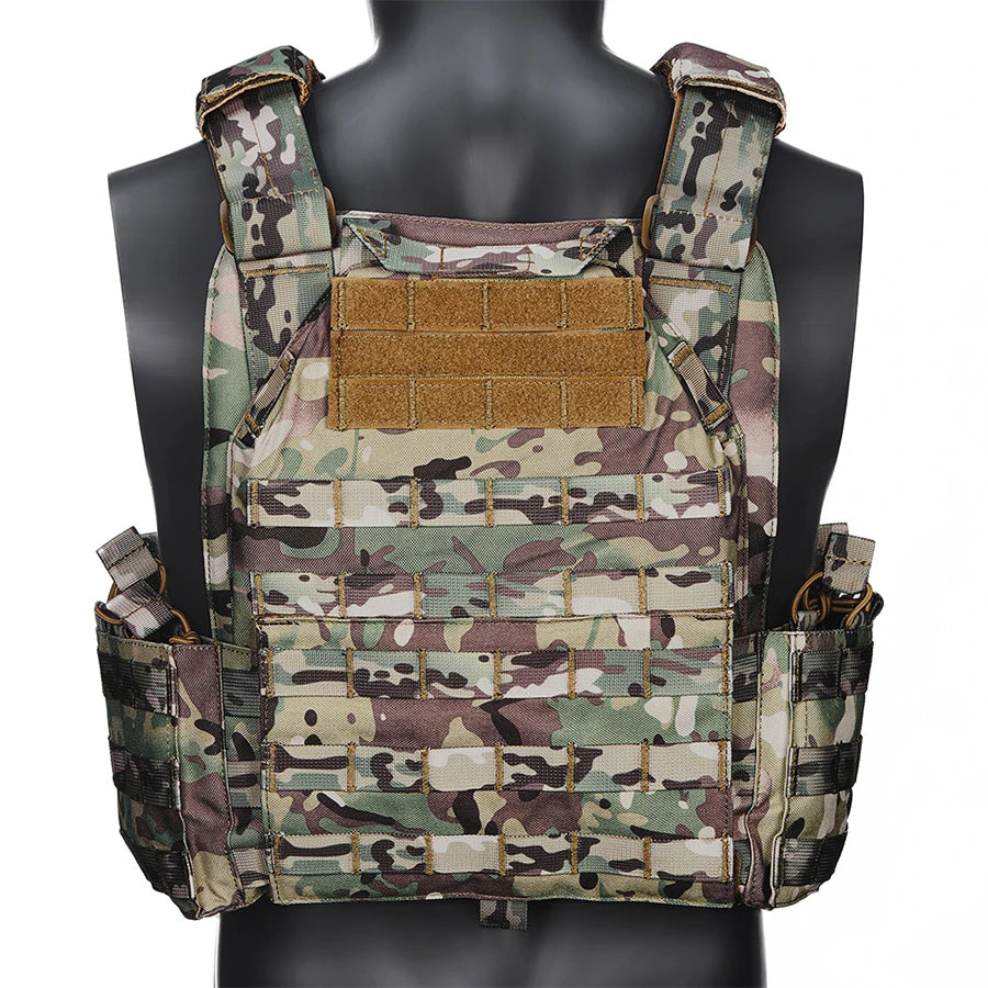 MOLLE system expansion vest hidden triple pocket multi zone pocket Magic Sticky design