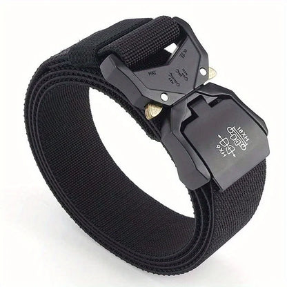 2026 New Tactical Belt Buckle Quick Release Elastic Belt Casual Tooling Training Belt Men's Trousers Belt