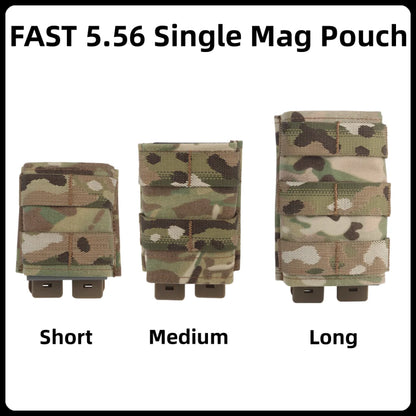 FAST 5.56 Single Mag Bag Molle System Gunstock Hunting Equipment M4 Air Gun Accessories Hunting Magazine Bag