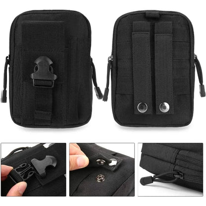 Tactical Waist Pouch EDC Molle Waist Bag Belt Phone Pouch Holster Purse Carrying Pouch for Smartphone Tools