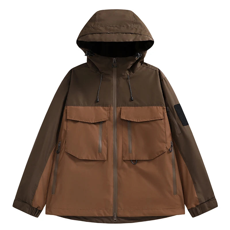 CHRLCK Men's Hiking Jacket Waterproof Camping Trekking Fishing Oilproof Jackets Outdoor Sport Windbreaker Autumn Unisex