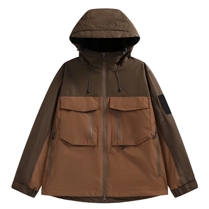 CHRLCK Men's Hiking Jacket Waterproof Camping Trekking Fishing Oilproof Jackets Outdoor Sport Windbreaker Autumn Unisex