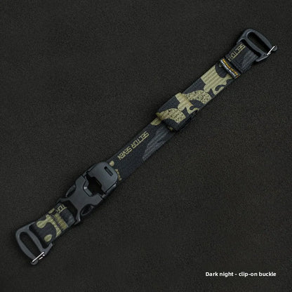 MOLLE Compression Straps with Buckle Clips, Reinforced Tie-Down for Sleeping Bags & Camera Mounts, for Tactical Backpacks.