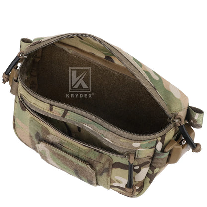KRYDEX Tactical Hanger Pouch 3-in-1 Convertible Dangler Drop Pouch Multi-Function Sling Tool Bag Waist Fanny Abdominal Pack