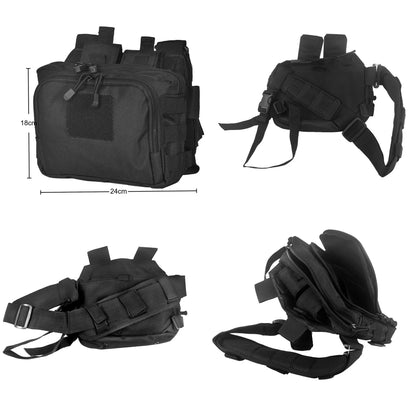 Tactical Range Bags, Crossbody Pouch with AR/M4 Quick Release Magazine Holster and Pistols Mag Holders, Shooting & Hunting Gear