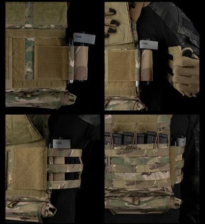 Tactical TQ Holder Hook Molle Belt Tourniquet Pouch & Loop Secure Pouch Competition Chest Rig Vest Accessories Carrier