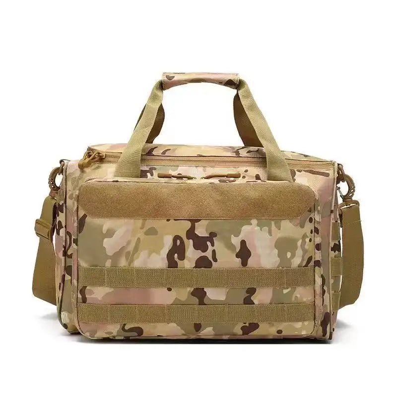 Larger Tactical Pistol Bag Gun Storage Bags with Magazine Pouch & MOLLE System, Adjustable Strap for Range Shooting & Hunting