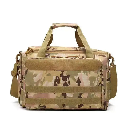 Larger Tactical Pistol Bag Gun Storage Bags with Magazine Pouch & MOLLE System, Adjustable Strap for Range Shooting & Hunting