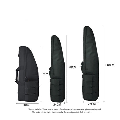 70cn 98cm 118cm Long Gun Molle Package Tactical Heavy Long Gun Box Shoulder Airgun Leather Cover Hunting Accessories