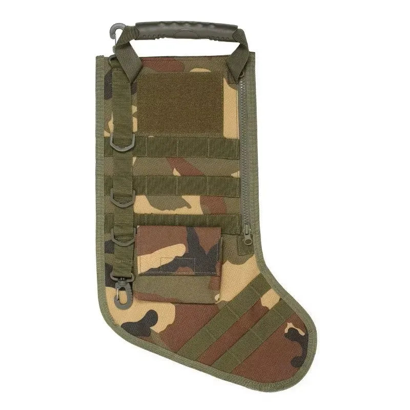 Tactical Molle Christmas Stocking Bag EDC Christmas Stocking Pendant Multi-Functional Tool Storage Bag Sports Hunting Accessory