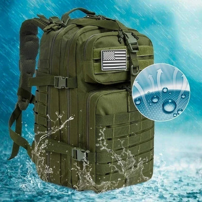 Oxford 50L1000D Nylon Waterproof Camping Travel Fishing Hunting Bag Outdoor Military Tactical Sports Backpack