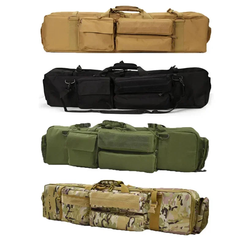 M249 Tactical Gun Bag Large Capacity Hunting Shooting Gun Case Protective Foam Pad Airsoft Double Rifles Carry Shoulder Bag Gear