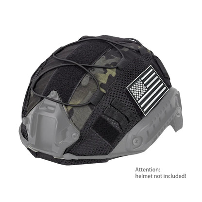 1000D Nylon Breathable Mesh Helmet Cover Magic Sticky Fixed Stickable Badge