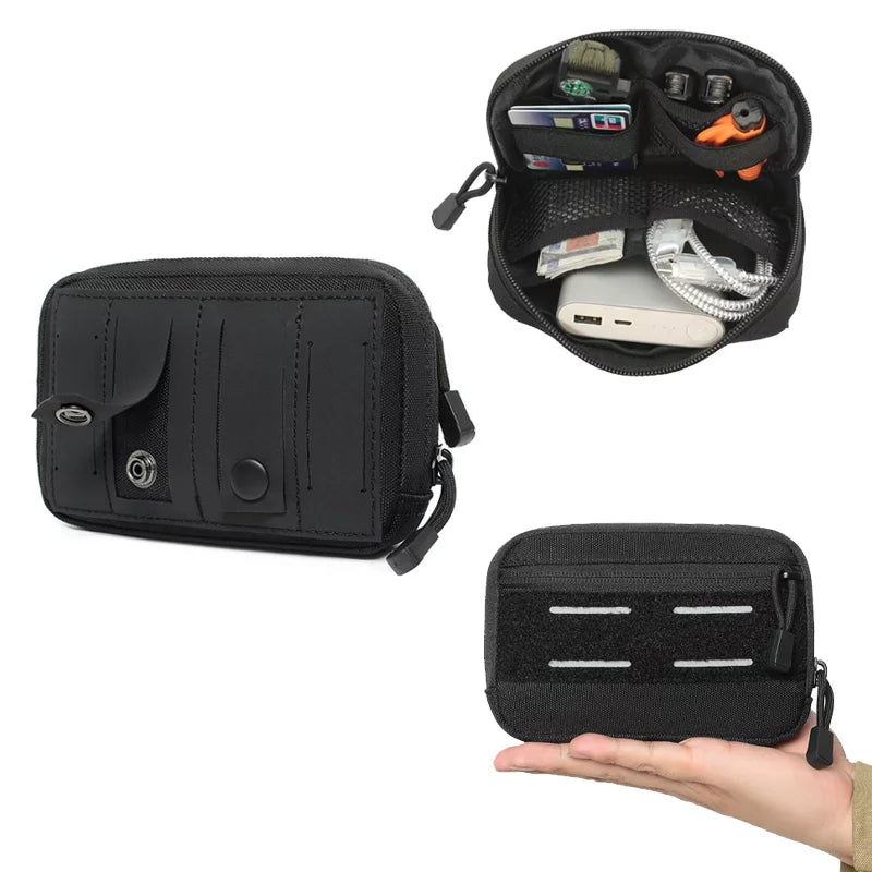 Tactical Molle Admin Pouch Outdoor EDC Tool Bag Waist Fanny Pack Outdoor Sports Hunting Accessory Bag Medical Pouch for Camping